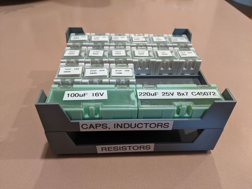 Tray for SMD storage