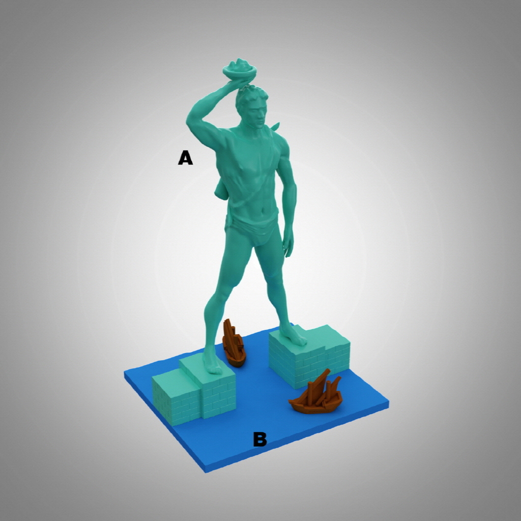 Colossus of Rhodes History model