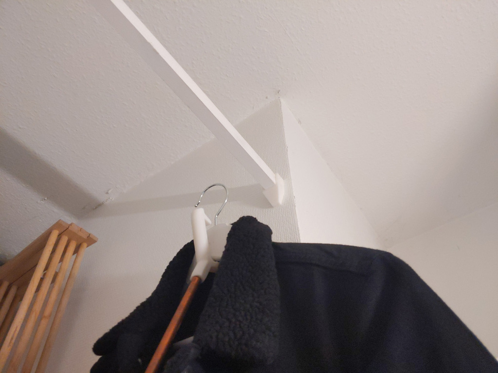 Beam Support for Ceiling/Wall Storage or Clothes Dryer Rack/Hanger