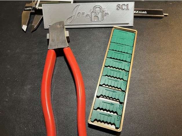 Locksport Lishi Cutter Jig for SC1 Schlage Keyway 3D printable model by JonLockPicking