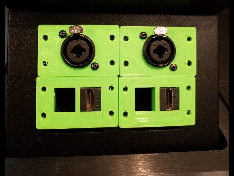 IPS - Mounting Plates; XLR, Keystone, Blanks