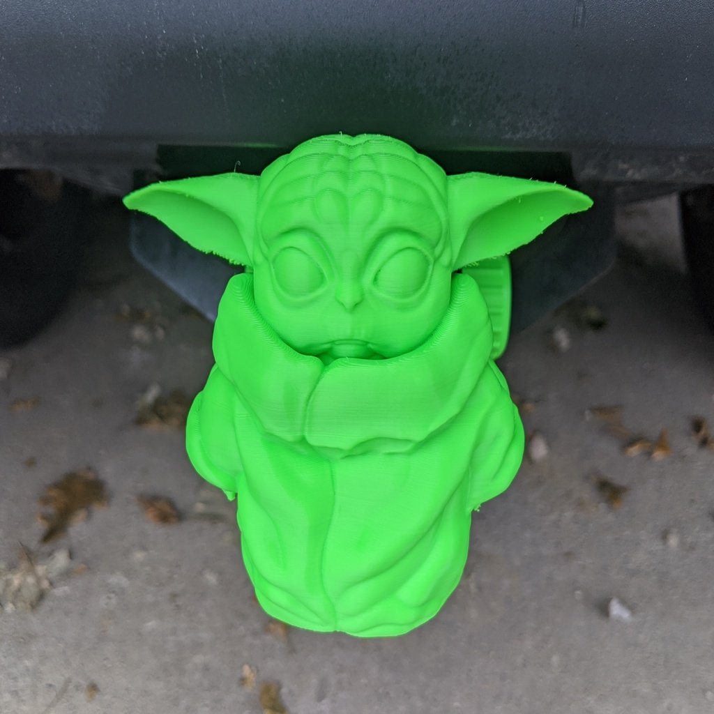 Baby Yoda Hitch Cover