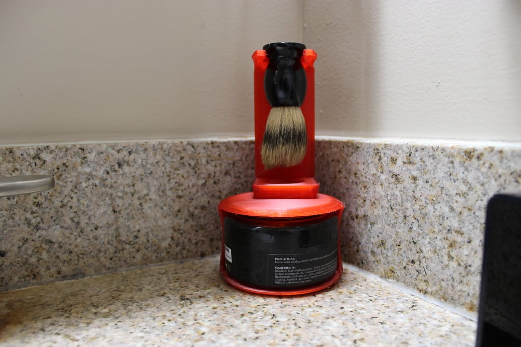 Viking brush stand and shaving cream holder