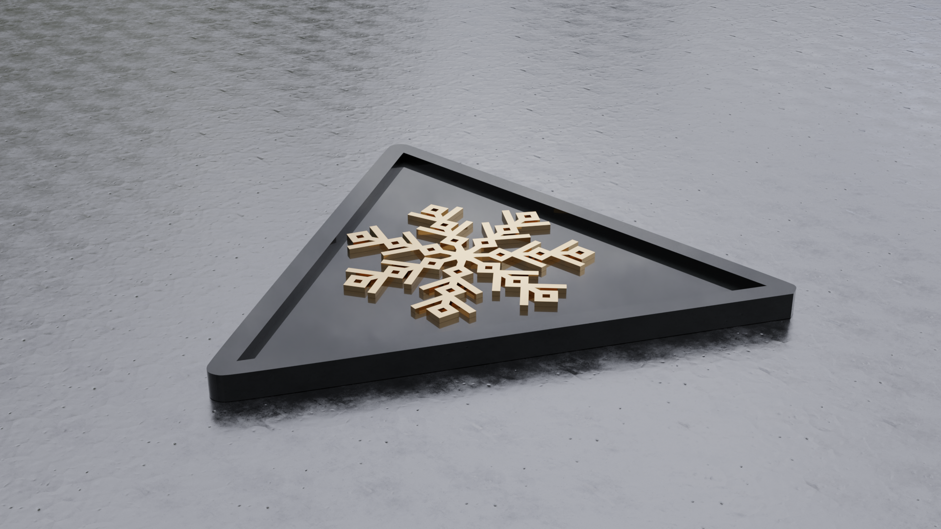 Snowflake Coaster (Coaster For Drinks) Triangle and Round Bundle