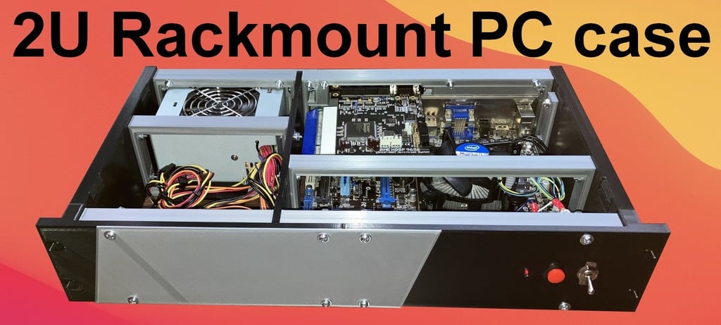 2U Rackmount Micro-ATX pc case