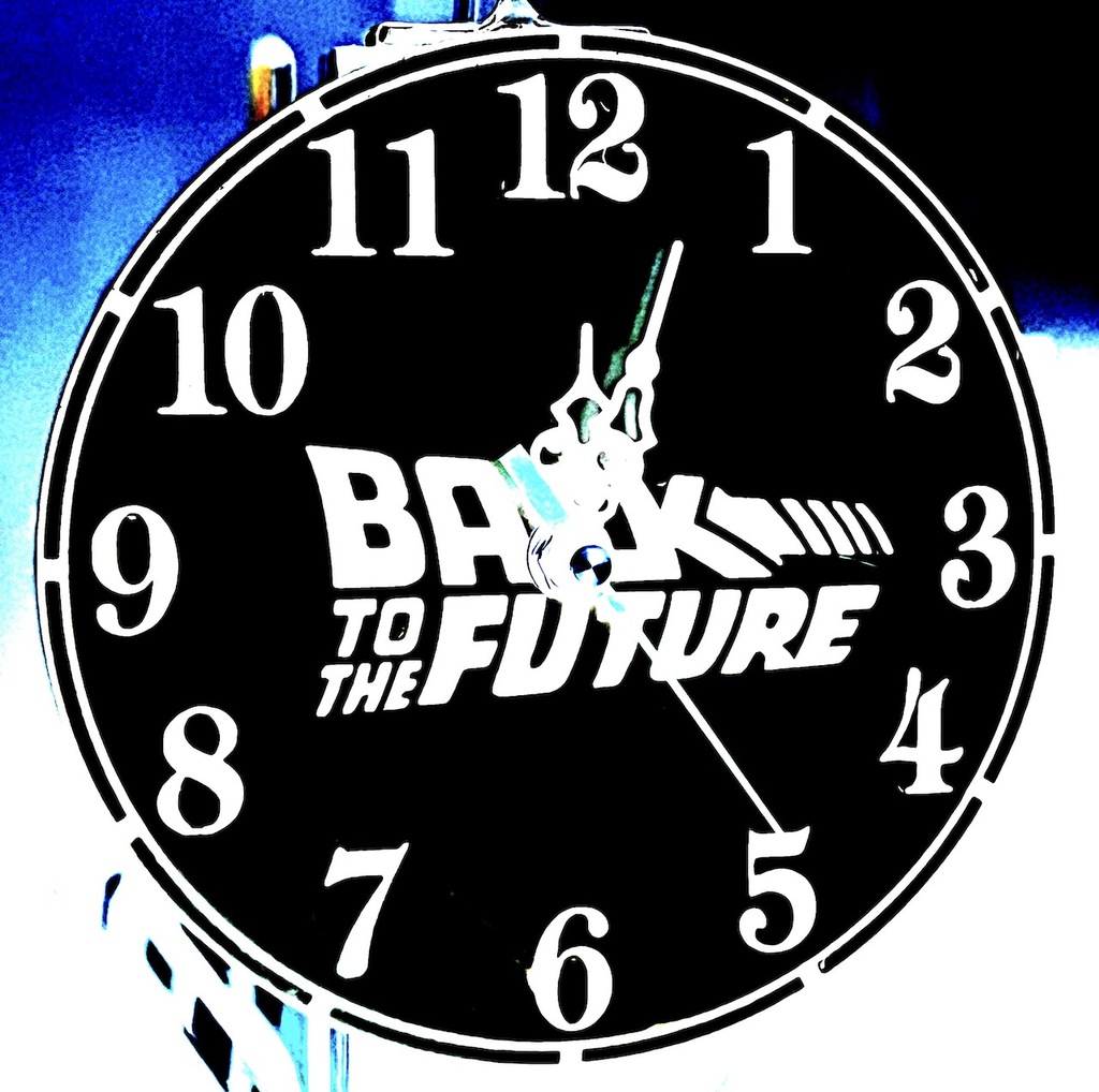 Back To The Future Clock Face