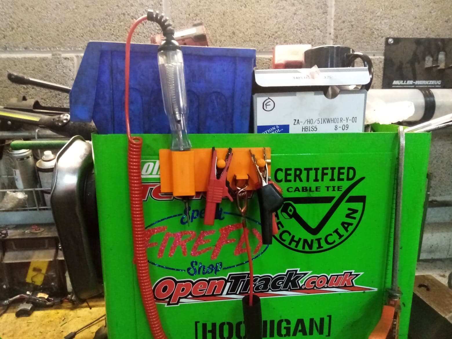 Test Light Holder for Snap On toolbox