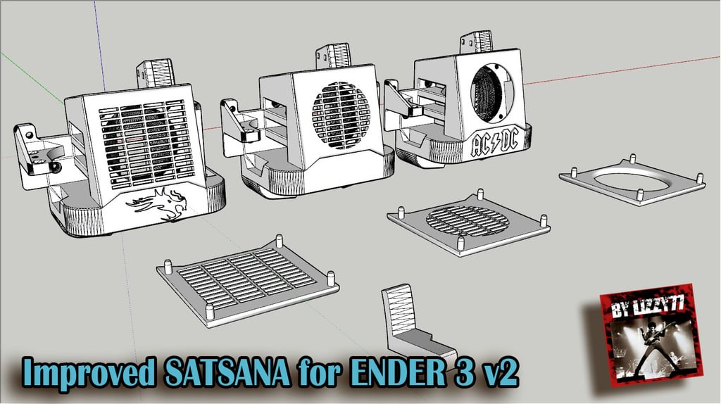 SATSANA for ENDER 3v2 (another one !!) with better breath direction