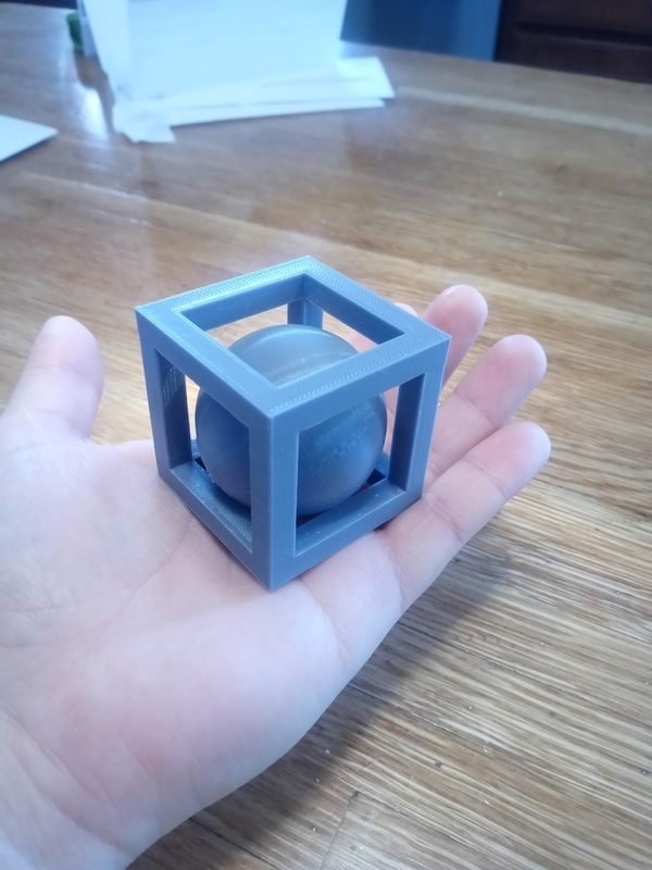 Ball in a cube 