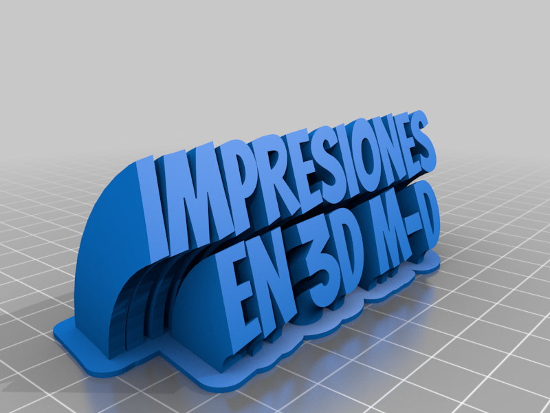IMPRESION EN 3D M-D