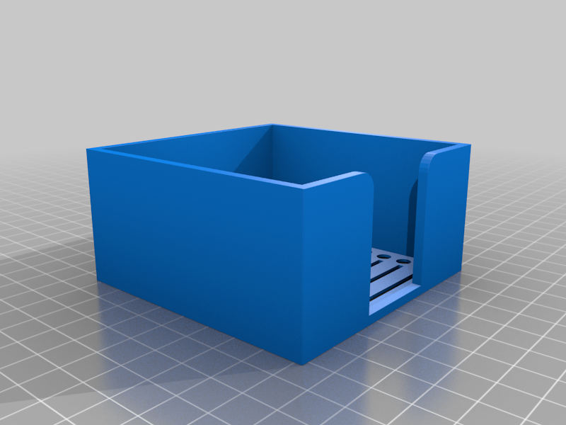 Sticky note holder with list stencil