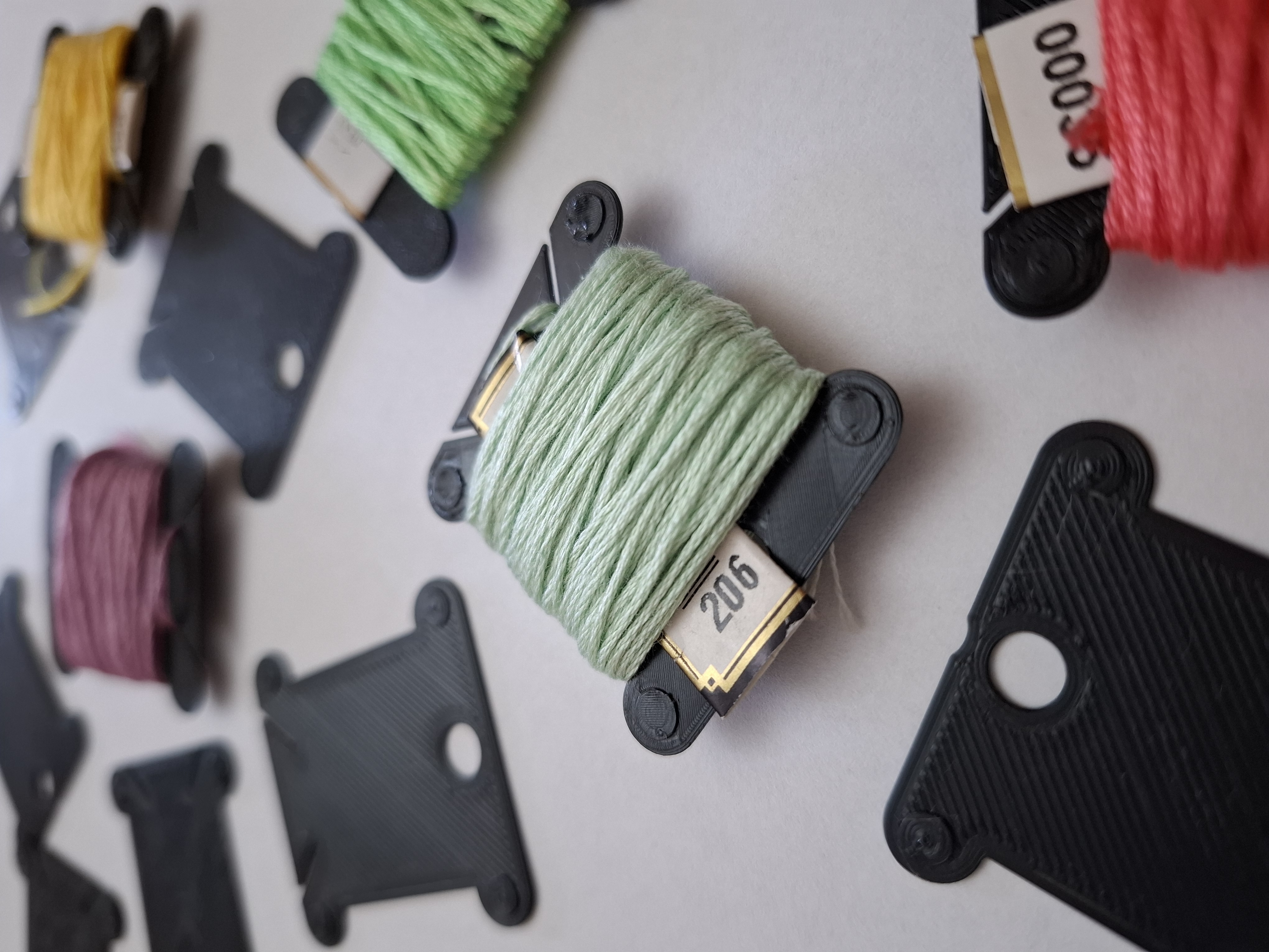 Parametric Embroidery Floss Bobbin