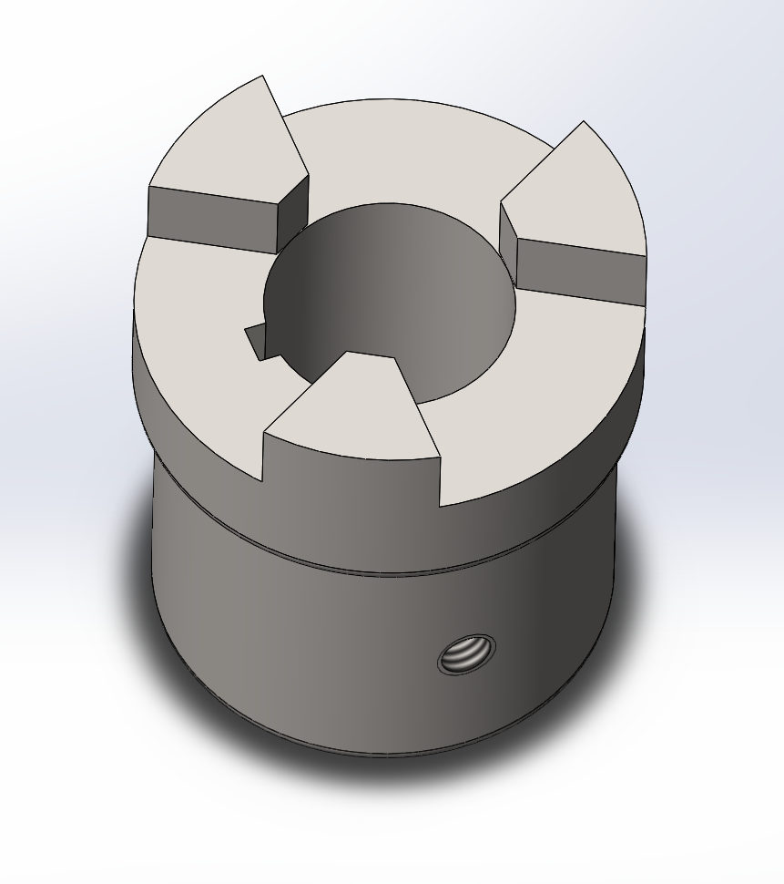 Shaft Coupling with Spider 3" (Public Domain)