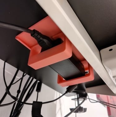 Adjustable Under-Desk Power Brick Mount