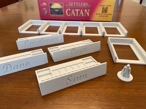 Settlers of Catan Parts and Card Holder Set