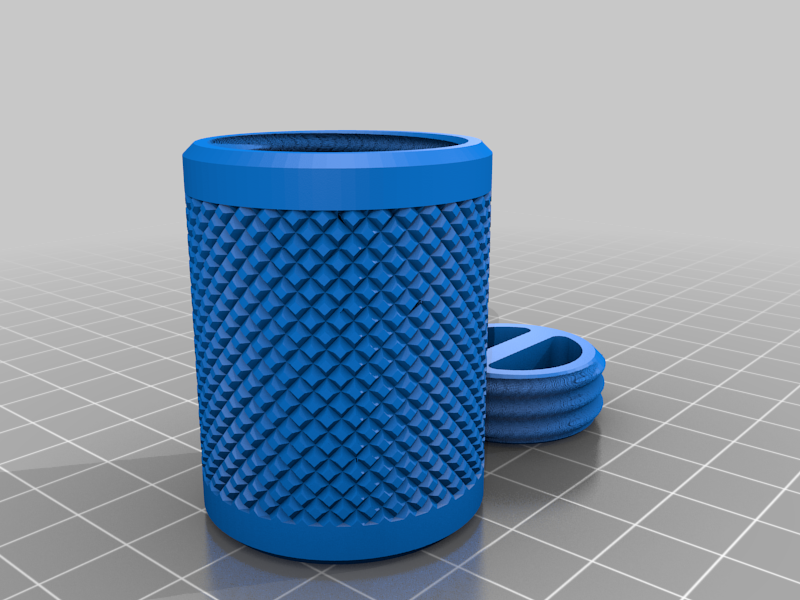 My Customized Knurled Flush Screw Lid Container - 25x30