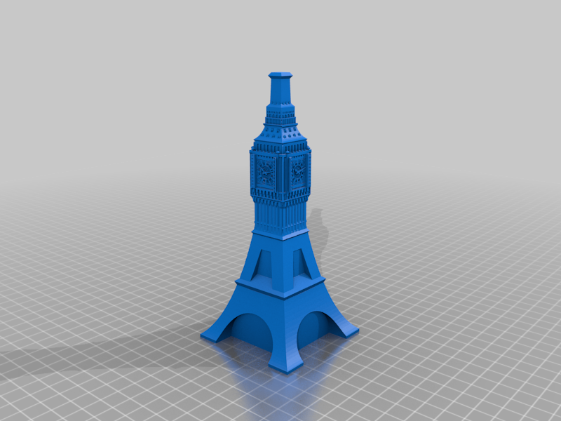 Big Ben+Eiffel Tower+London Monument Mashup Fix (important information in description)