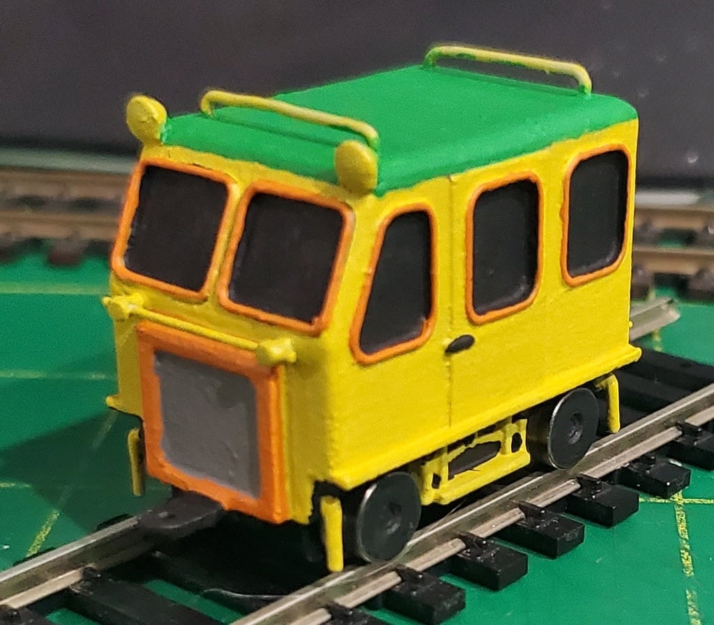 Ho/Oo Railspeeder (Bachmann Gandy dancer shell w/rolling stock)