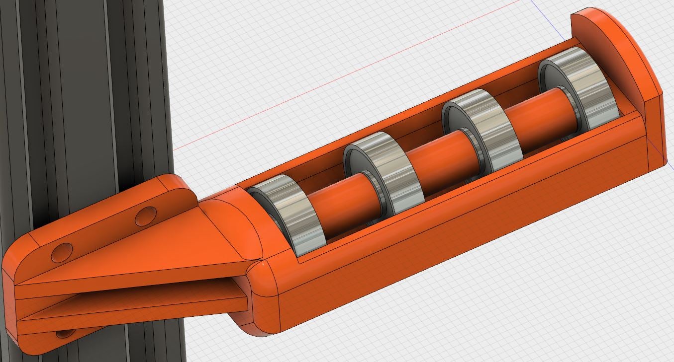 V Slot Spool Holder With Bearings