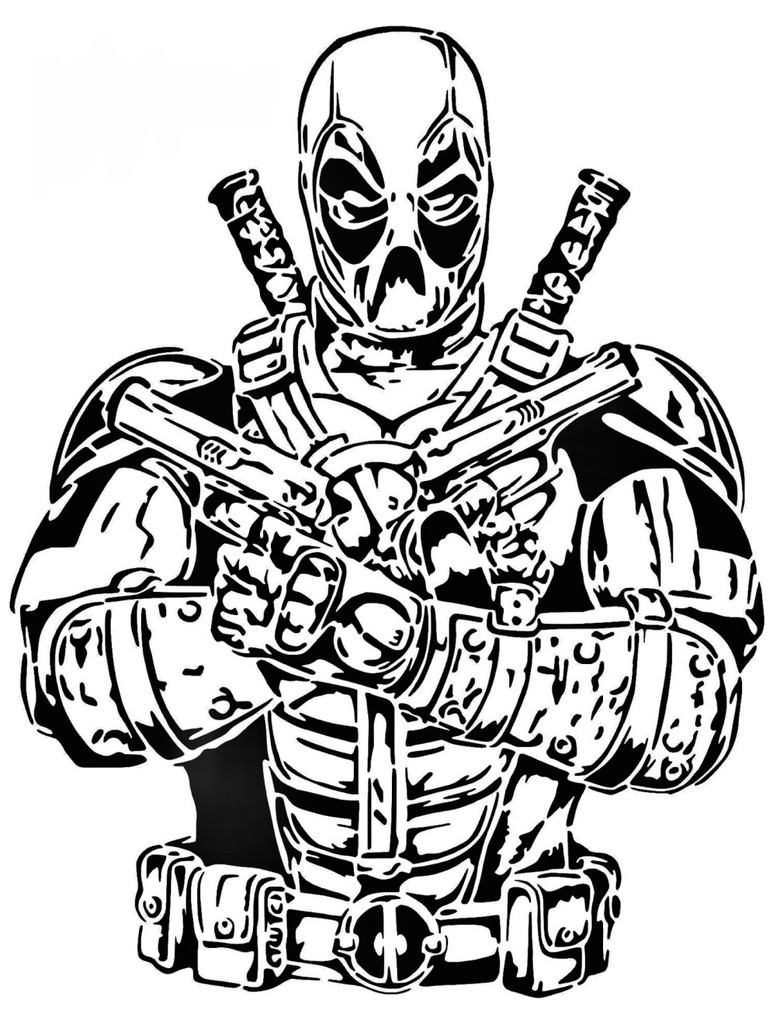 Deadpool stencil 20