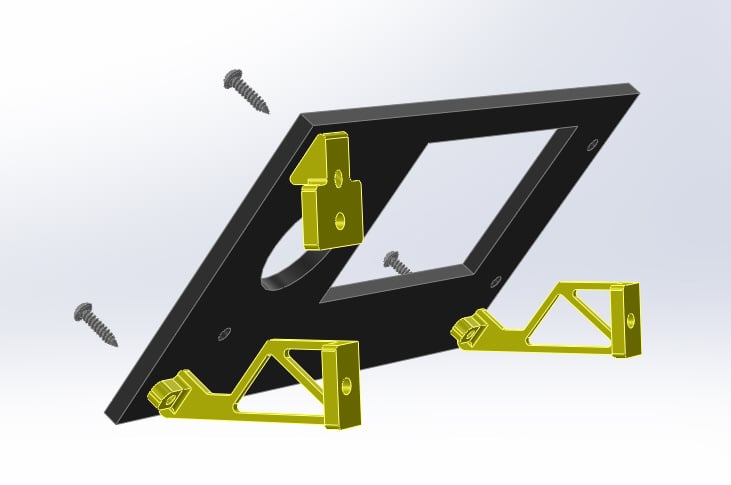 X5S Control Panel Tilt Brackets