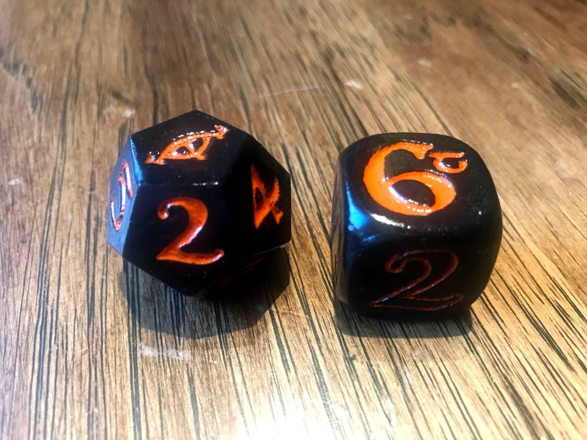 The One Ring RPG dice