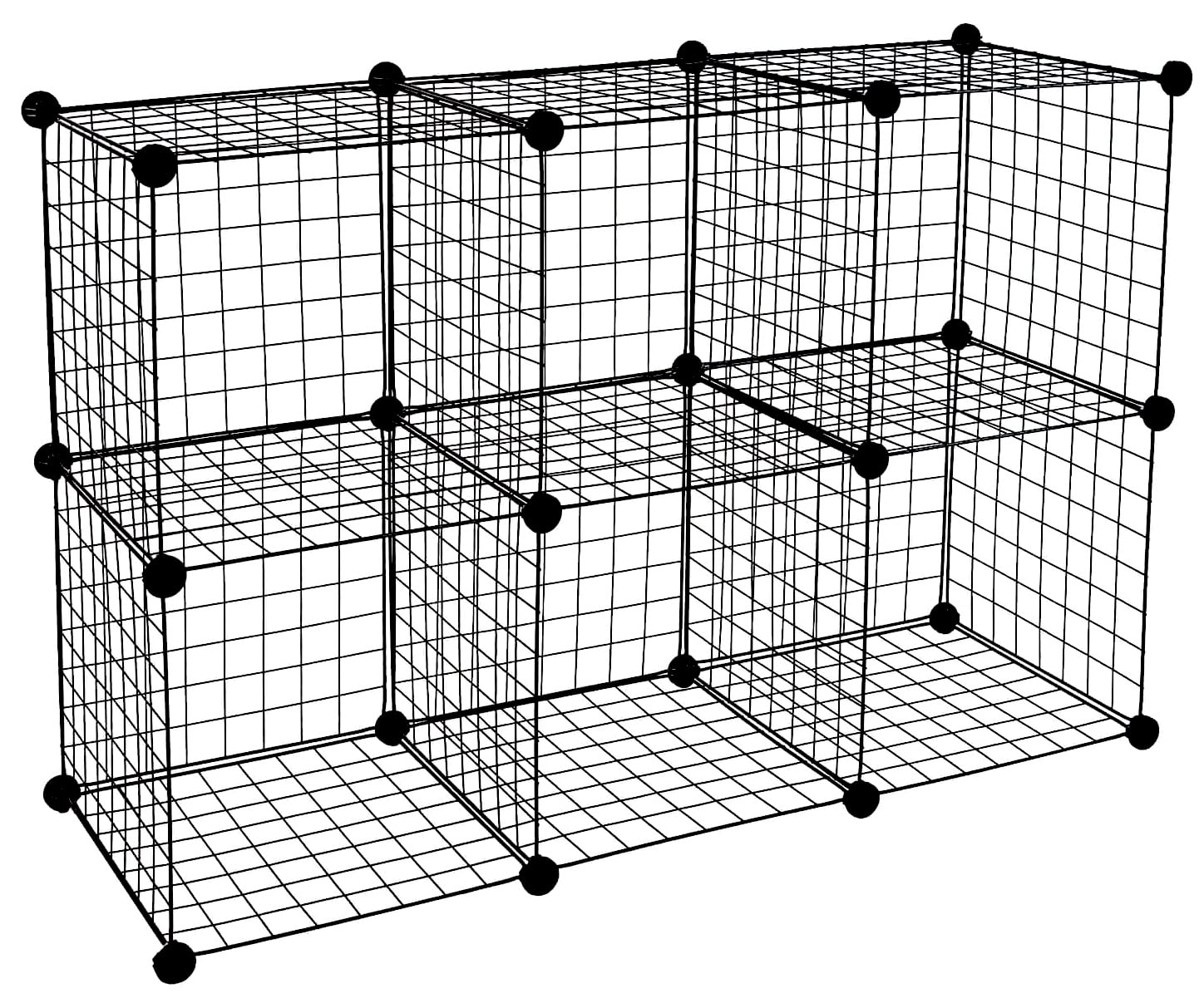 Stackable Interlocking Wire Cube Shelves / Organizer Connector