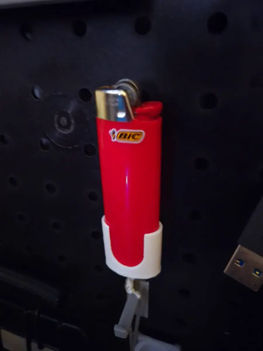 Bic Lighter for Peg Board