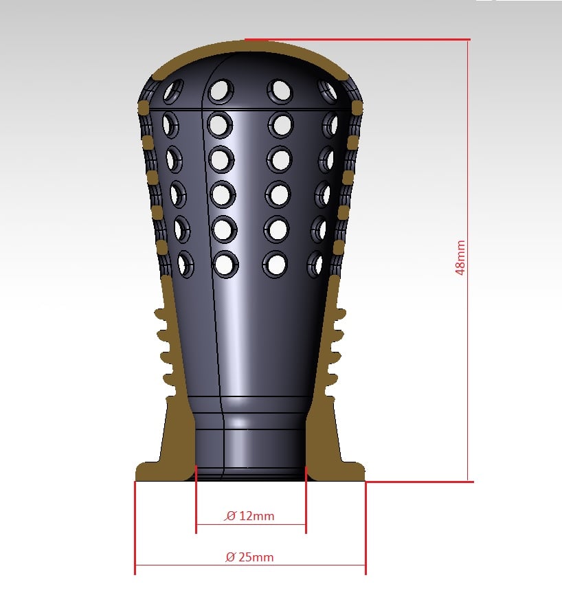 Hookah diffuser - GO (mini D12mm/H48mm)