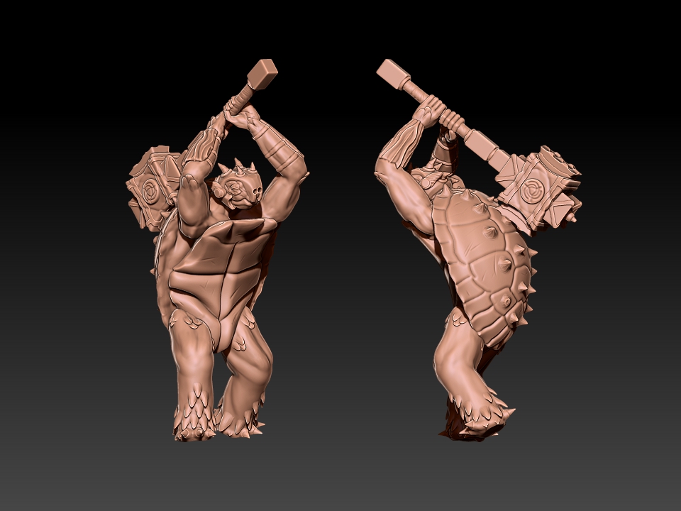 Tender Heart and his Tenderizer 28mm RPG Tabletop Miniature