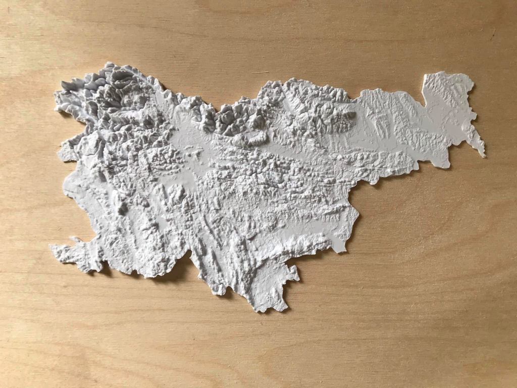 Slovenia Topography Map