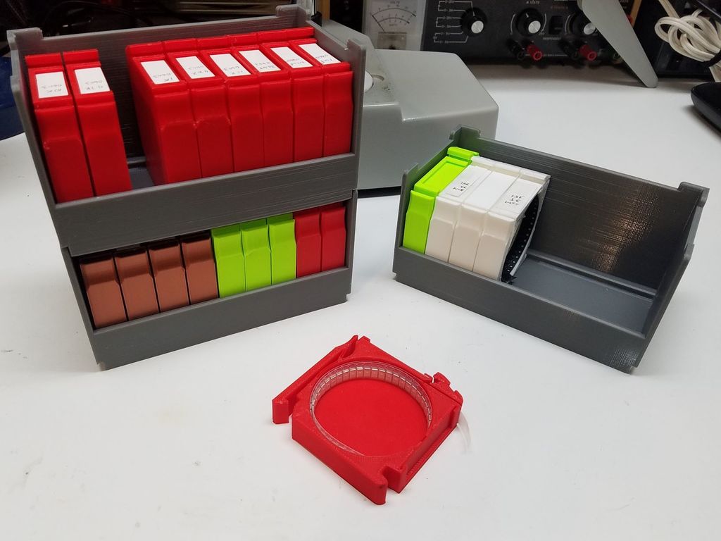 Stackable Storage Tray for SMD Component Magazines