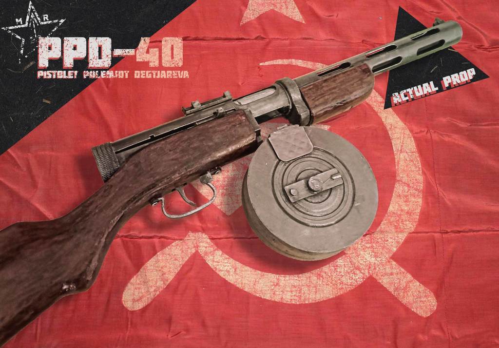 ppd-40 [pistolet pulemjot Degtjarëva] Scaled and ready to Print