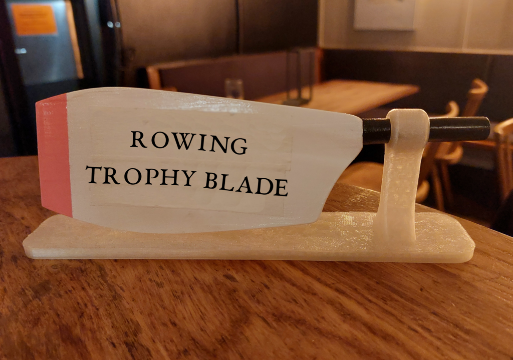 Rowing blade trophy