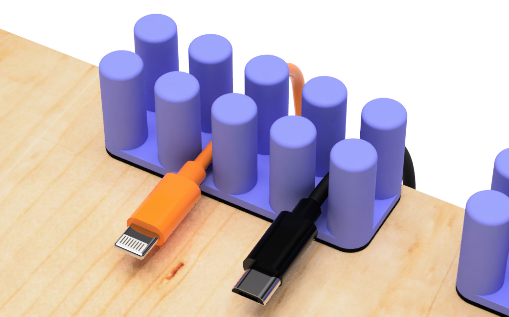 USB cable holder (Cylinder type)