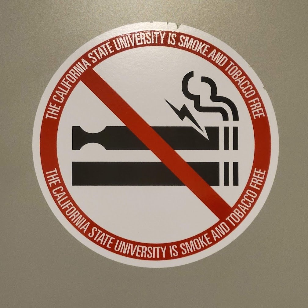 No Smoking or Vaping sign