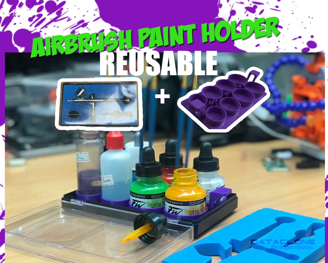 Airbrush reusable voilamart box_ink paint