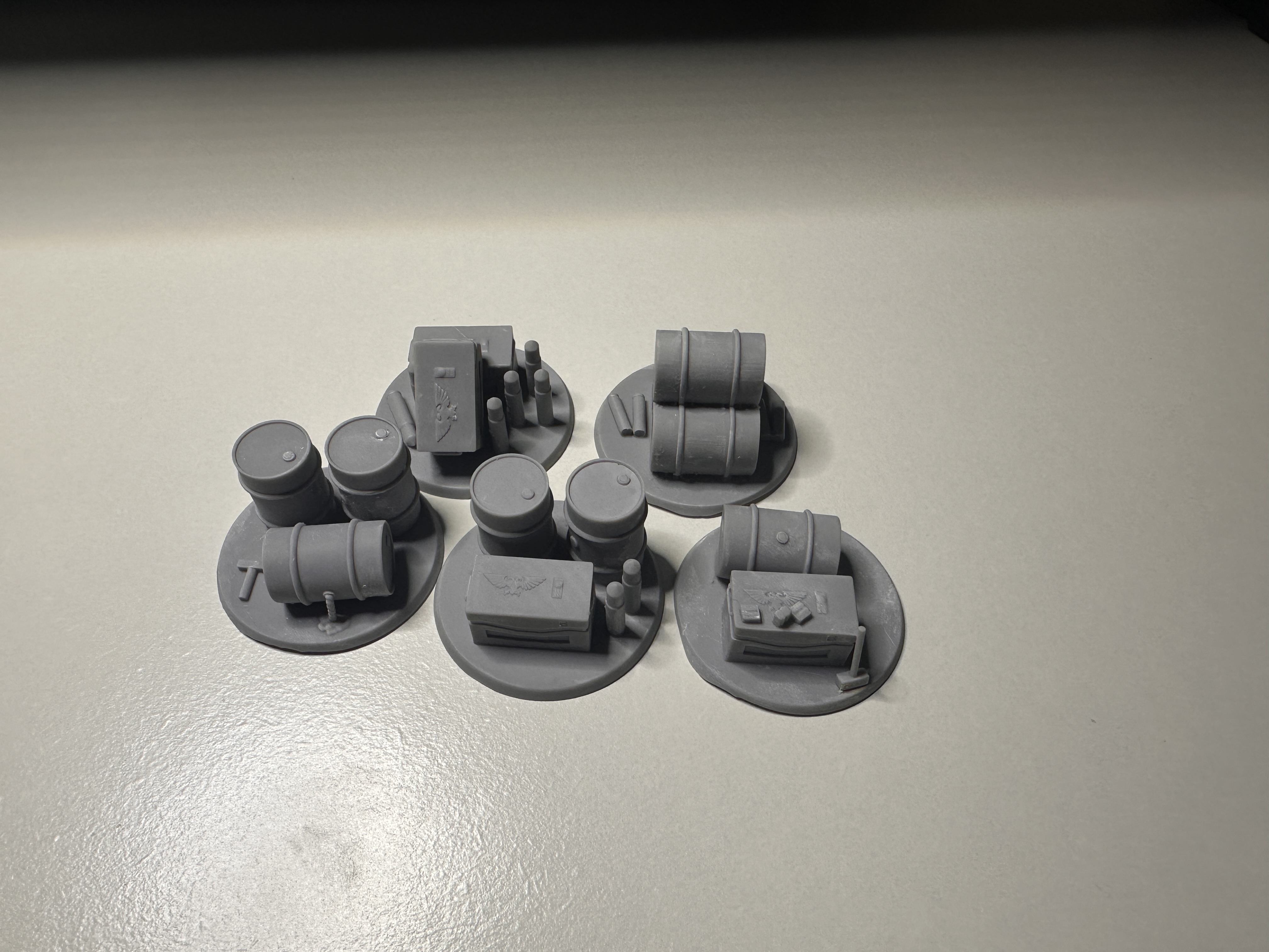 Objective Markers Set – Resin Printed Scenery & Terrain Bases WH40K