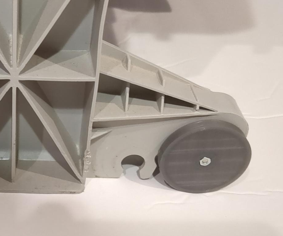 Replacement Dishwasher Transport Wheel Rear Feet Height Adjustment (Whirlpool KitchenAid Kenmore Maytag) 