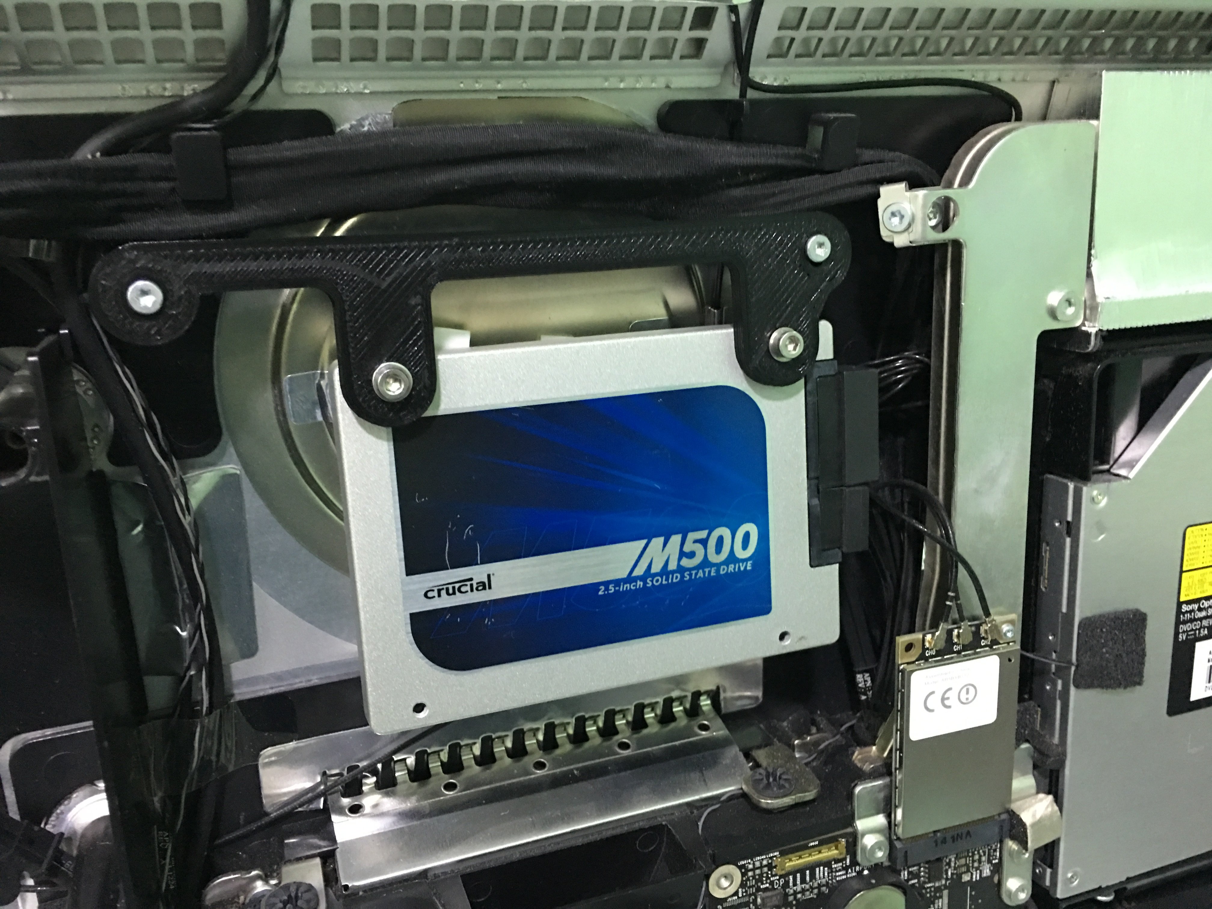 Simple internal SSD adapter for iMac