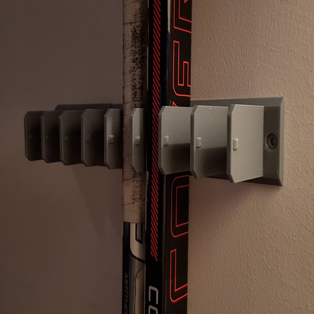 Hockey stick rack