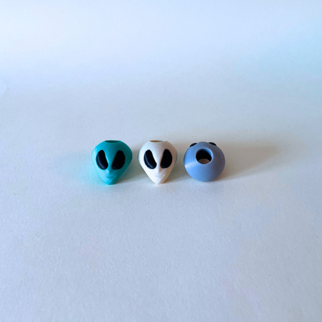 Alien Head Hoodie Beads