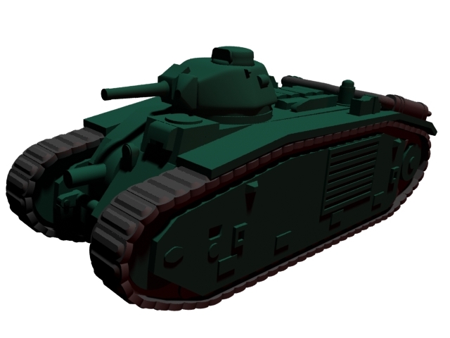 1:100 Char B1 tank