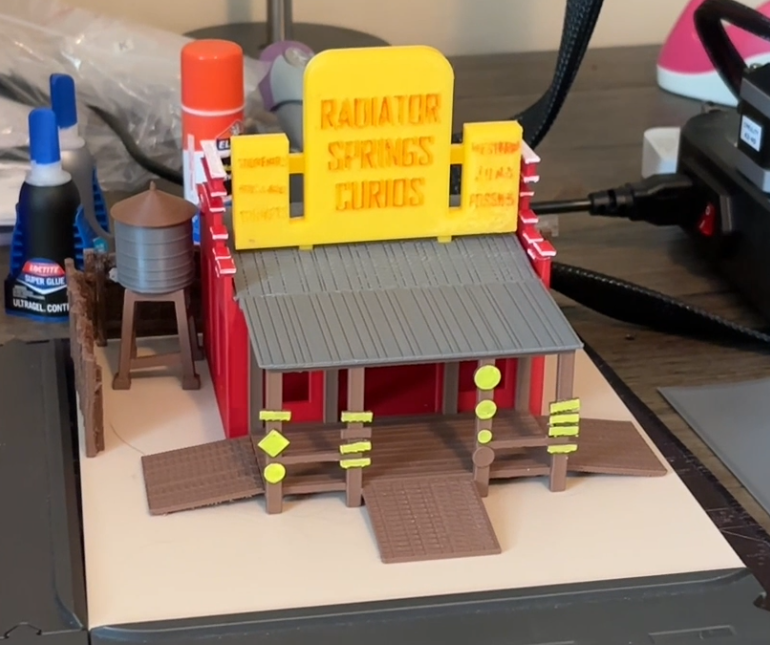 Pixar Cars Radiator Springs Lizzie's Curio Shop Playset