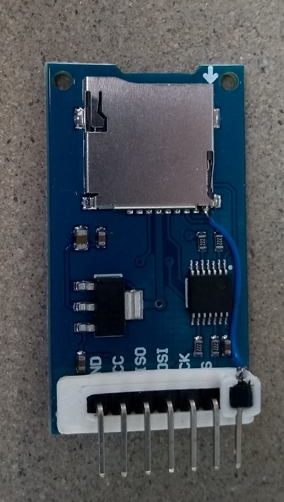 microSD module add Card Detect pin