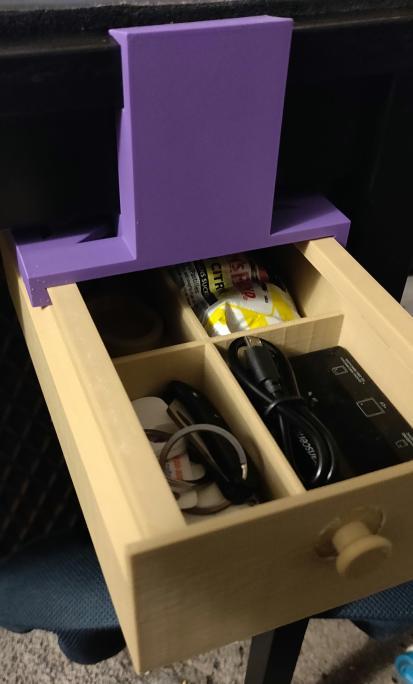 Under Desk drawer holder for IKEA's TARENDO