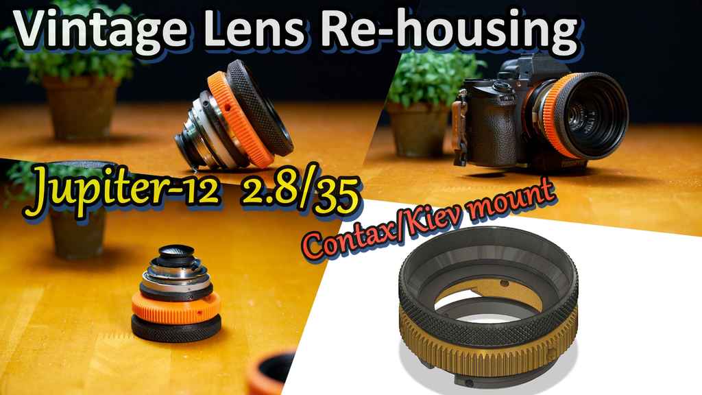 Vintage Lens Rehousing_Jupiter-12 35mm F2.8 - (Contax RF/Kiev mount to Leica M conversion)