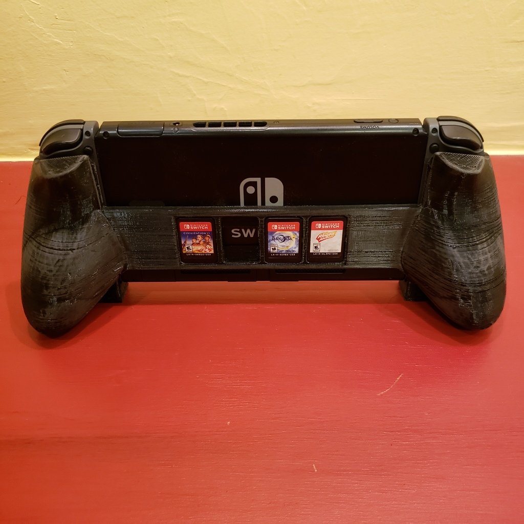 XL Nintendo Switch Grip with Game Holder