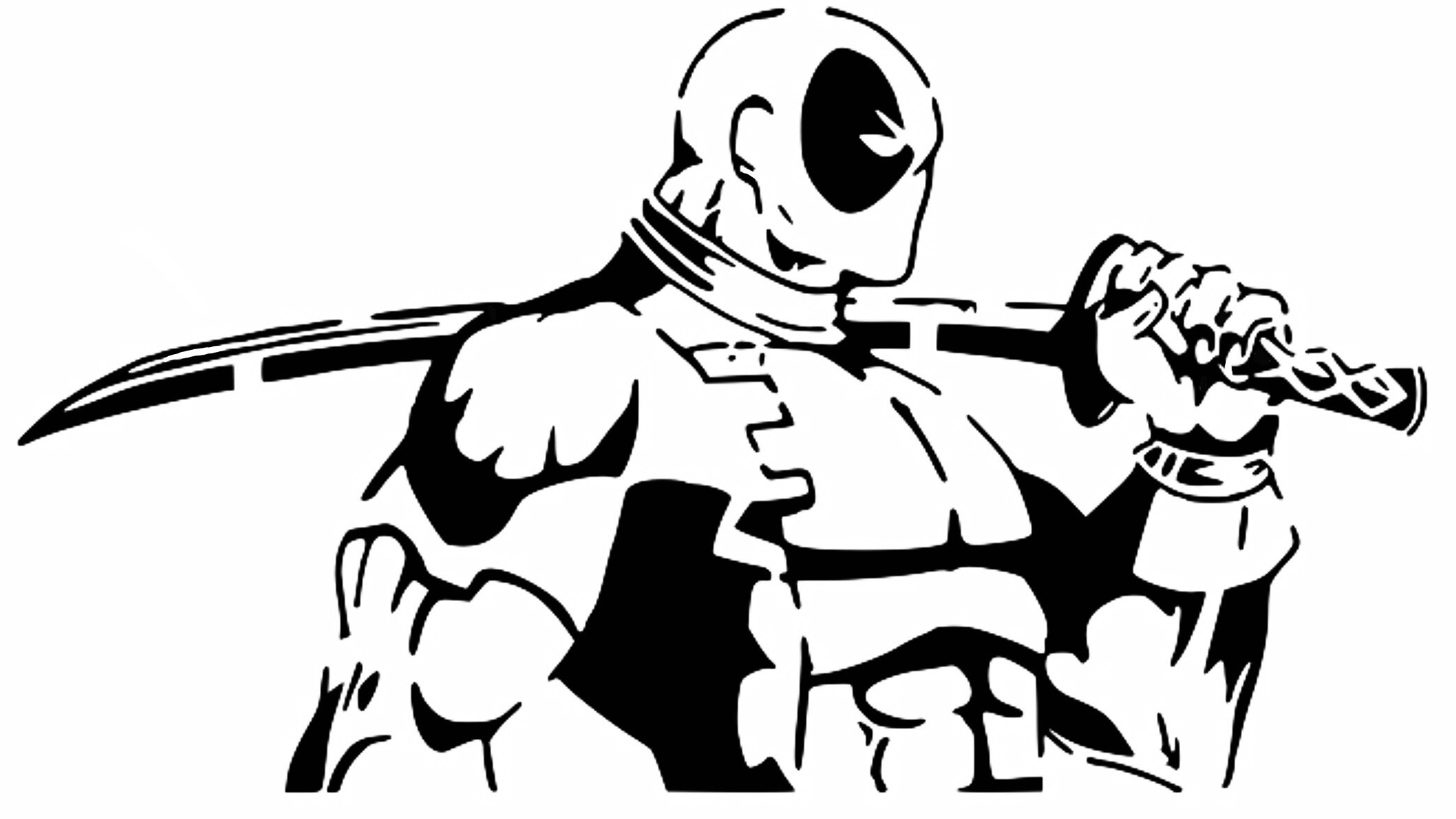 Deadpool stencil 7