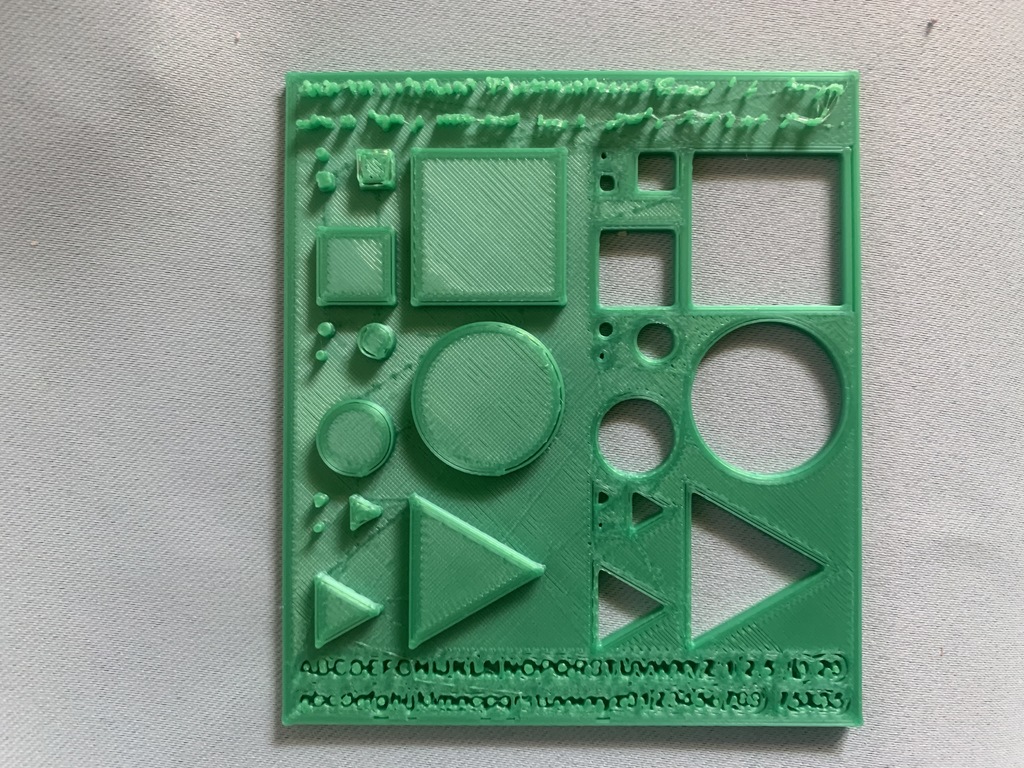 Test the performance of 3D printer, simple, easy and numeric